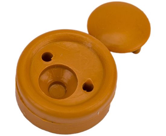 Зеркалодержатель пластиковый Tech-Krep для мебели бежевый бук с шурупом 8 шт. пакет 127526 – изображение 4