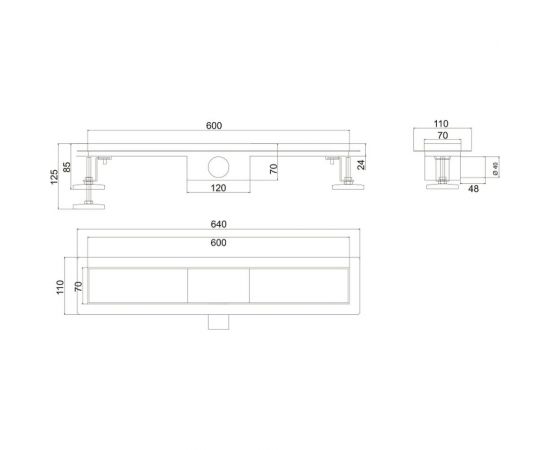 Линейный трап РМС ТЛ03-60x7 РМСТЛ-03-60х7 – изображение 5