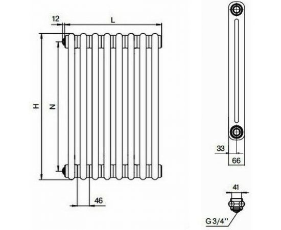 Стальной трубчатый радиатор отопления RIFAR TUBOG TUB 2180-10 – изображение 5