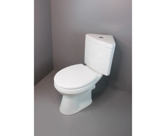 Унитаз-компакт CREO PROJECT PR1003C угловой +PR1002X кос.вып. (Белый) COMBO-PR1003C – изображение 5