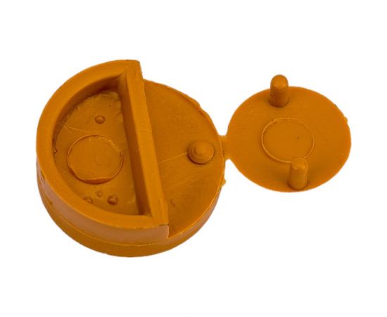 Зеркалодержатель пластиковый Tech-Krep для мебели бежевый бук с шурупом 8 шт. пакет 127526 – изображение 5