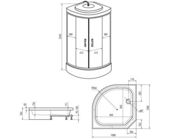 Душевая кабина ERLIT ER351026-C3-RUS – изображение 6