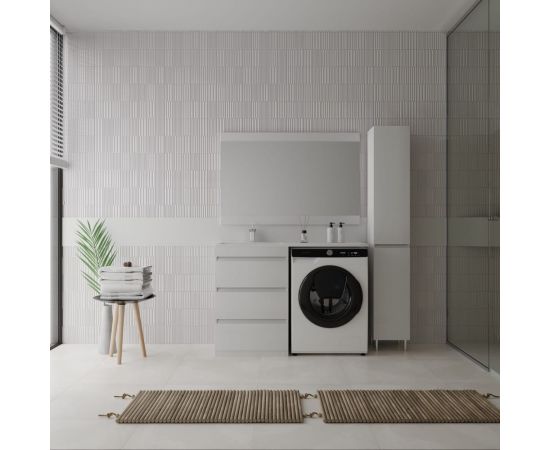 Универсальная напольная колонна Style Line "Даллас" с бельевой корзиной Люкс белая PLUS СС-00000452 – изображение 6