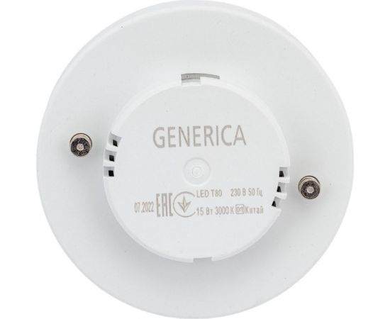 Светодиодная лампа GENERICA T80 таблетка 15Вт 230В 3000К GX53 LL-T80-15-230-30-GX53-G – изображение 6