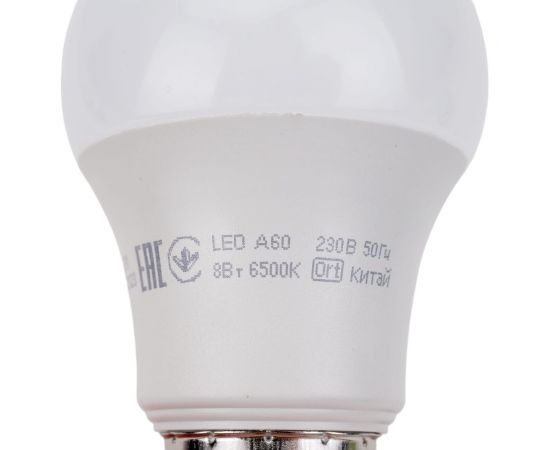 Светодиодная лампа GENERICA A60 груша 8Вт 230В 6500К E27 LL-A60-08-230-65-E27-G – изображение 6