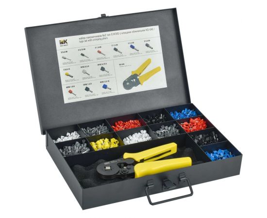 Набор наконечников IEK №2 тип е/нги2 с клещами обжимными ко-04 UNE10-N02-13-3451 