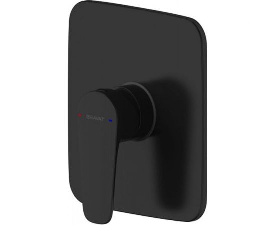 Встраиваемый смеситель Bravat Source Black 1-функция, черный матовый 00267778 PB8173218BW-ENG 