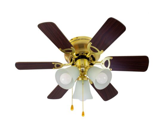 Люстра вентилятор DREAMFAN fast satin brass 76 54075DFN 