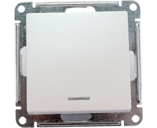 1-клавишный переключатель Schneider Electric AtlasDesign Жемчуг с подсветкой, сх.6а SE ATN000463 