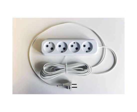 Сетевой удлинитель ПЕРЕСВЕТ+ Р/С-4 шнур ПВС 2*075 -5м 4620003920462 