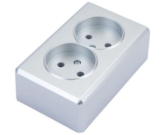 Розетка Vesta Electric vesta-electric mega silver двойная без заземления FRZ00010221SRM 