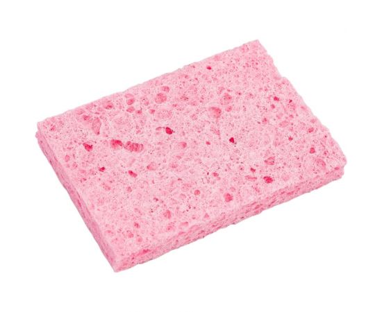 Губка для очистки жал паяльников (80x50 мм; увлажненная; розовая) ZeepDeep 388158 