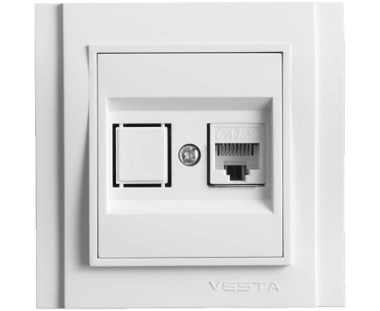 Розетка Vesta Electric Verona для сетевого кабеля LAN FRZCW020101BEL 