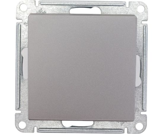 1-клавишный выключатель Schneider Electric AtlasDesign Сталь сх.1, 10АХ, механизм SE ATN000911 