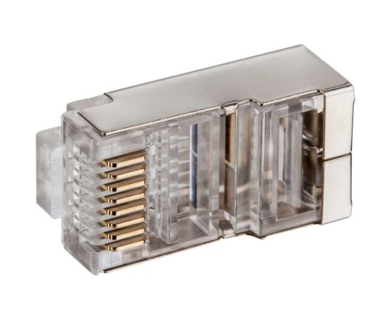 Экранированный коннектор RJ-45 8p8c TWIST cat. 6, 100шт. CN-8P8C-C6-SH-TWCS/100 