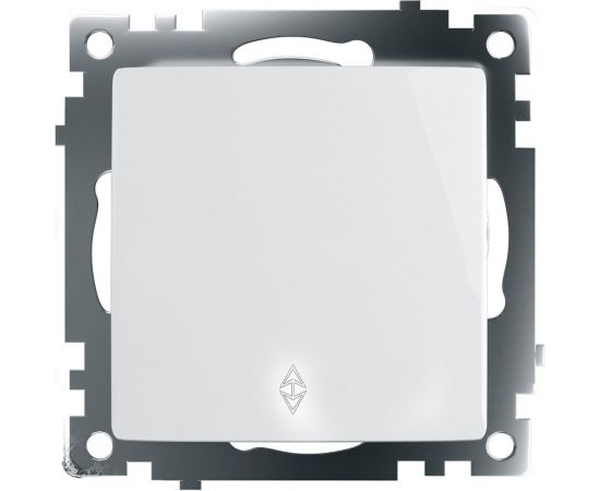 1-клавишный переключатель STEKKER механизм, 250В, 10А, серия Катрин, GLS10-7105-01, белый 39572 