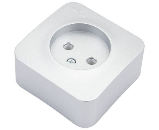 Наружная розетка Schneider Electric Blanca Алюминий, без заземления, без шторок, 16А, 250В SE BLNRA000113 