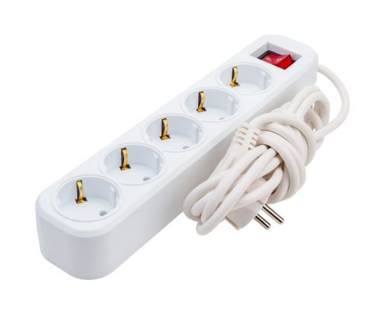 Сетевой удлинитель ПЕРЕСВЕТ+ с заземлением на 5 гнезда с переключателем шнур ПВС 31 3м 4620003922374 