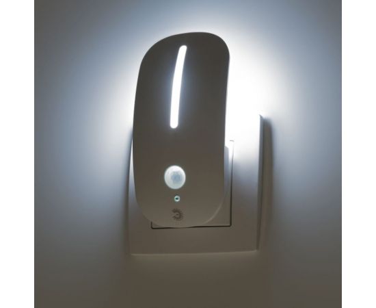 Светодиодный светильник ночник ЭРА NN621LSMSW в розетку, с датчиком, освещенности и датчиком движения Б0057212 – изображение 2