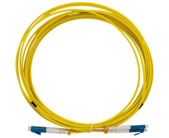 Волоконно-оптический шнур Hyperline FC-D2-9-LC/UR-LC/UR-H-5M-LSZH-YL патч-корд SM 9/125 28077 – изображение 2