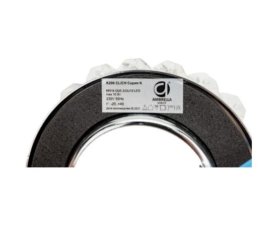 Встраиваемый светильник Ambrella Light Crystal Spot K206 CL/CH – изображение 2