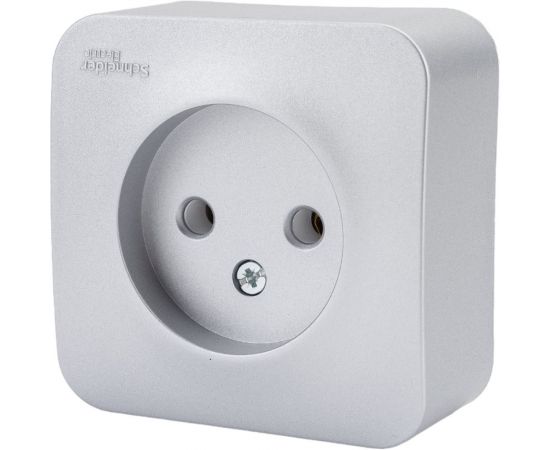 Наружная розетка Schneider Electric Blanca Алюминий, без заземления, без шторок, 16А, 250В SE BLNRA000113 – изображение 2