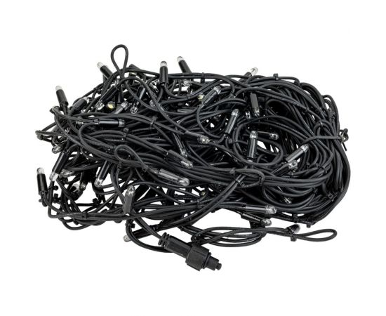 Гирлянда Neon-Night АЙСИКЛ /бахрома/, 4,0 х 0,6 м, черный каучук IP65, 128 LED белые 255-225 – изображение 2