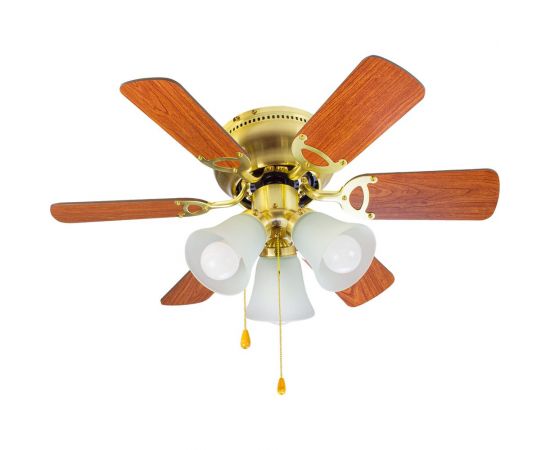 Люстра вентилятор DREAMFAN fast satin brass 76 54075DFN – изображение 2