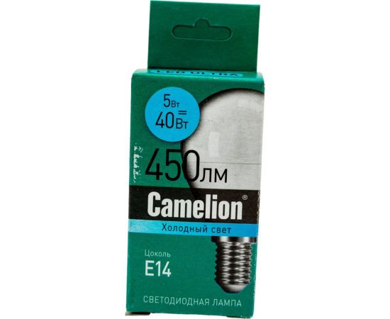 Светодиодная лампа Camelion LEDRB/5-G45/840/E14 (5Вт 220В, LED-M G45 5W 4000K E14) 15058 – изображение 2