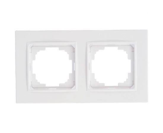 Рамка NILSON двухместная белая Alegra naturel 25110092 – изображение 3