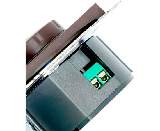 Диммирующий механизм выключателя STEKKER TRIAC GLS10-7106-04, 250V, 500W, серия Катрин, шоколад, 49017 – изображение 3