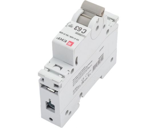 Автоматический выключатель EKF 1P 63А (C) 6кА ВА 47-63N PROxima M636163C – изображение 3