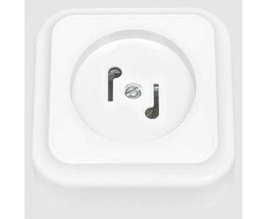 Розетка Bylectrica абонентская для сети проводного вещания ОУ, серия ПРАЛЕСКА, белый, АРО-001 – изображение 3
