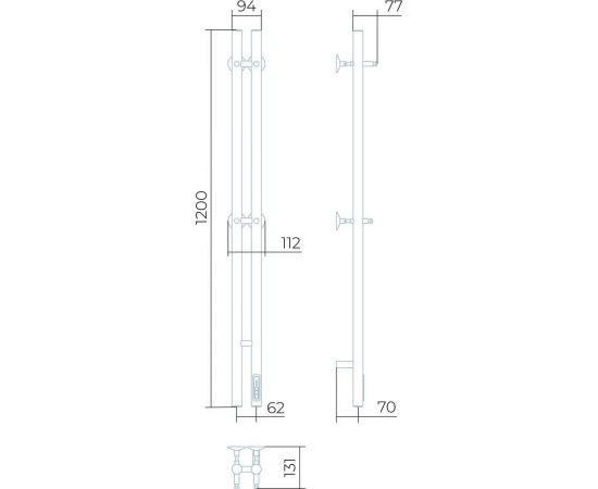 Электрический полотенцесушитель Larusso Прайм П3 80x1200 4670078536686 – изображение 3
