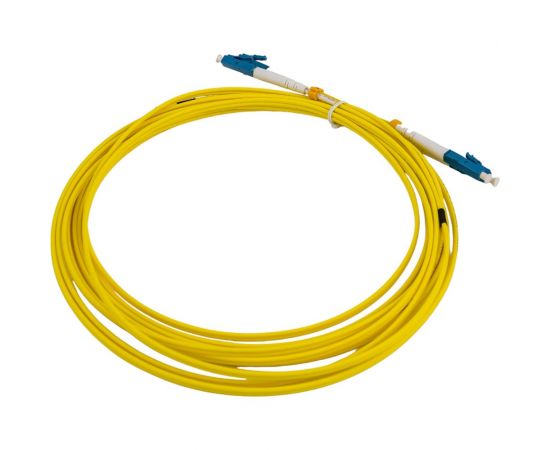 Волоконно-оптический шнур Hyperline FC-D2-9-LC/UR-LC/UR-H-5M-LSZH-YL патч-корд SM 9/125 28077 – изображение 3