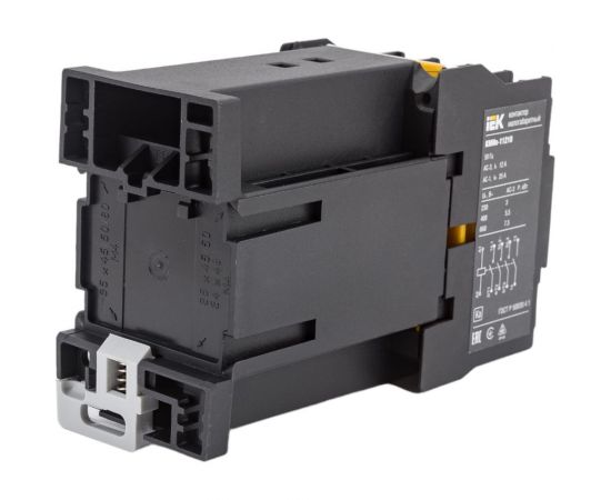 Контактор IEK КМИп-11210 12А, 24В/АС3, 1НО, ИЭК, KMD11-012-024-10 – изображение 4