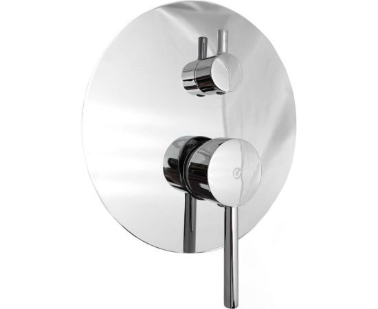 Встраиваемый смеситель для душа SANTREK AQUA-1051 (SAP-1051) круглая лейка, хром (диаметр тропической лейки 22.5 см) 312278 – изображение 4