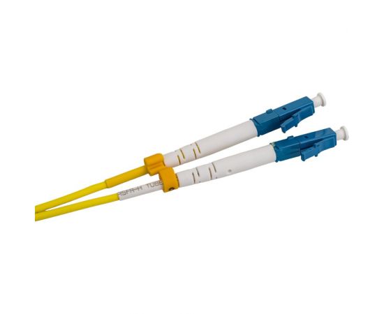 Волоконно-оптический шнур Hyperline FC-D2-9-LC/UR-LC/UR-H-5M-LSZH-YL патч-корд SM 9/125 28077 – изображение 4