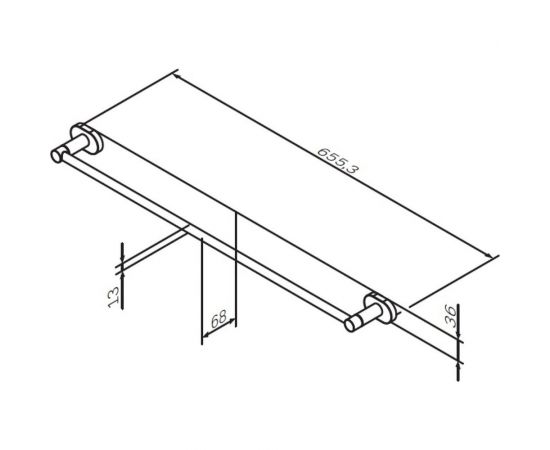 Вешалка для полотенец, хром AM.PM A74346400 – изображение 5