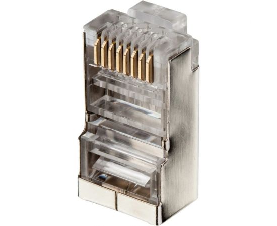 Экранированный коннектор RJ-45 8p8c TWIST cat. 6, 100шт. CN-8P8C-C6-SH-TWCS/100 – изображение 5