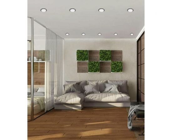 Встраиваемый светильник для натяжных потолков FERON DL53 GX53 двухцветный титан-хром, 29481 – изображение 5