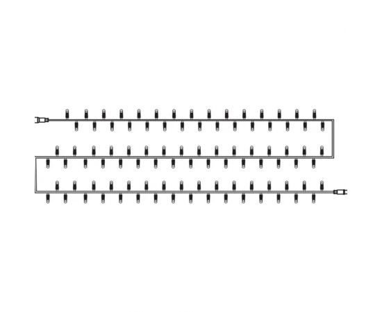 Светодиодная гирлянда NEON-NIGHT Нить с эффектом мерцания 10м 100 LED жёлтый, без комплекта подключения 305-241 – изображение 5