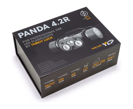 Налобный фонарь ЯРКИЙ ЛУЧ YLP Panda 4.2R Cree XP-L HI +2 Sams.lh351d HIGH-CRI,max1500лм, акк.2600mah 4606400012023 – изображение 6