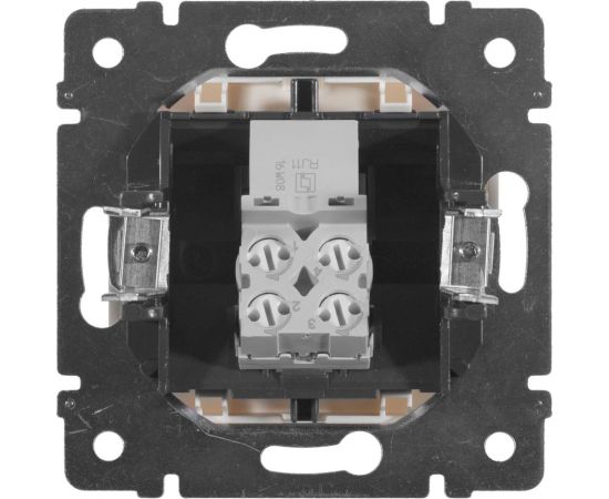 Розетка телефонная RJ-11 4 контакта 1 коннектор Legrand Valena белая 774438 – изображение 6