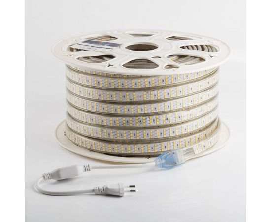 Светодиодная лента Neon-Night LED 220В, 7.5x20 мм IP67 SMD 2835, 276 LED/m теплый белый 50 м 142-204 – изображение 7