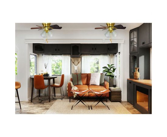 Люстра вентилятор DREAMFAN fast satin brass 76 54075DFN – изображение 8