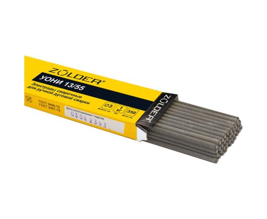 Электроды сварочные УОНИ 13/55, 3.0 мм, 1 кг ZOLDER ЭК000143450 
