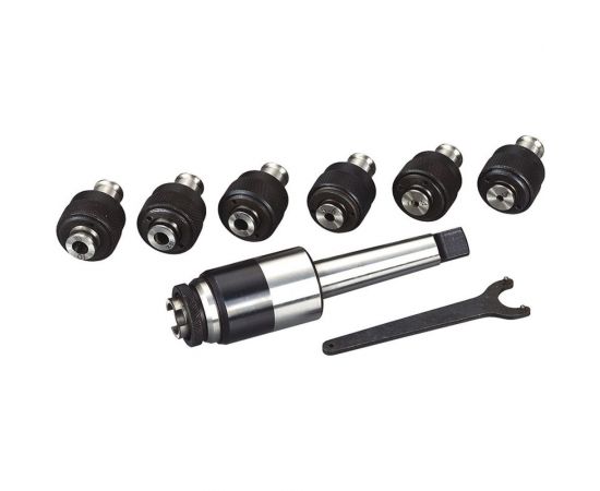 Патрон резьбонарезной КМ3 для метчиков М3-М12 (по DIN 371/374/376) с набором предохранительных головок J4112-MS3 SOVIS 10291 