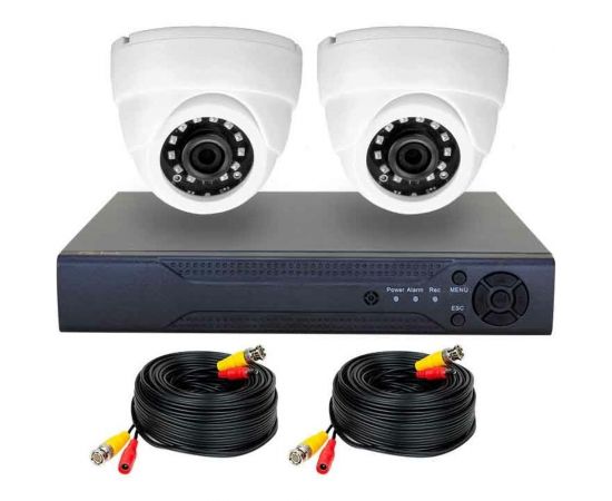 Комплект видеонаблюдения PS-link AHD 2Мп KIT-A202HD 2 камеры для помещения 2995 