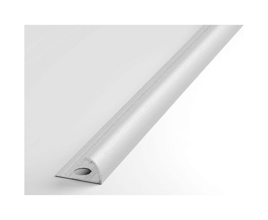 Профиль окантовочный полукруглый алюминиевый ЛУКА 12 мм, 2,7 м, Белый УТ000013610 